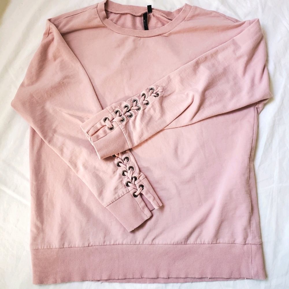 Joe's Jeans Pink Sweatshirt w/ Grommet details
